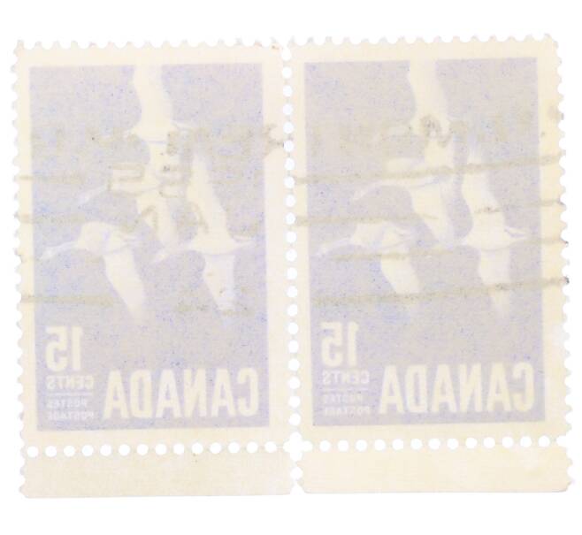 Сцепка из 2 марок 15 центов 1963 года Канада «Канадская казарка» (Артикул: T11-35271) — Фото №2