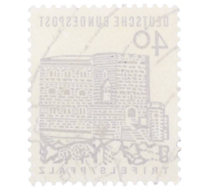 Почтовая марка 40 пфеннигов 1965 года Западная Германия (ФРГ) «Немецкие постройки XII века — Замок Трифельс в Пфальце» (Артикул: T11-35294) — Фото №2