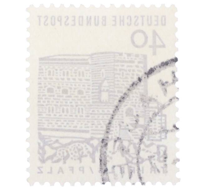 Почтовая марка 40 пфеннигов 1965 года Западная Германия (ФРГ) «Немецкие постройки XII века — Замок Трифельс в Пфальце» (Артикул: T11-35296) — Фото №2