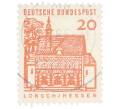 Почтовая марка 20 пфеннигов 1965 года Западная Германия (ФРГ) «Немецкие постройки XII века — Ворота Лоршского монастыря в Гессене» (Артикул: T11-35315) — Фото №1