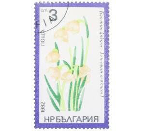 Почтовая марка 3 стотинки 1982 года Болгария «Лекарственные растения — белоцветник летний»