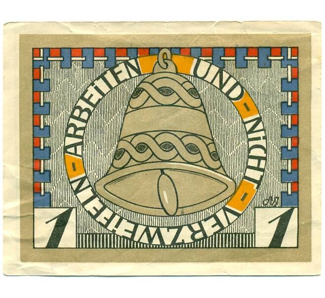 Банкнота 1 марка 1920 года Германия — Аугустенбург (Нотгельд) (Артикул: K10-12009) — Фото №2