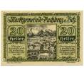Банкнота 20 геллеров 1920 года Австрия — Пухберг-ам-Шнеберг (Нотгельд) (Артикул: B2-16091) — Фото №1