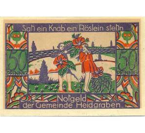 50 пфеннигов 1922 года Германия — Хайдграбен (Нотгельд) — Фото №1