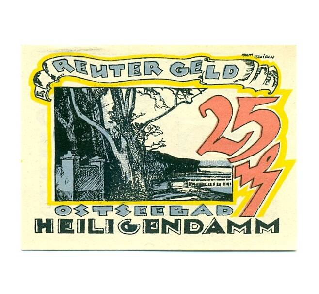 Банкнота 25 пфеннигов 1921 года Германия — Хайлигендамм (Нотгельд) (Артикул: K10-12018) — Фото №2
