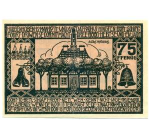 75 пфеннигов 1923 года Германия — Хайлигенхафен (Нотгельд) — Фото №2