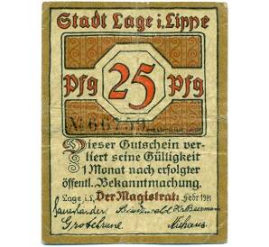 25 пфеннигов 1921 года Германия — Ландкирхен на Фемарне (Нотгельд) — Фото №2