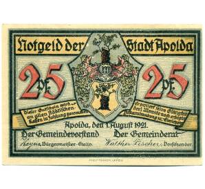 25 пфеннигов 1921 года Германия — Апольд (Нотгельд) — Фото №2