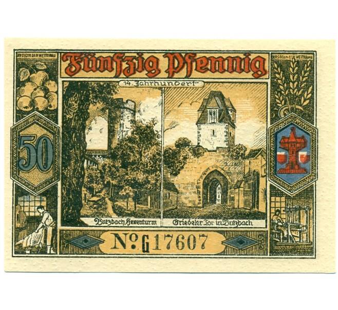 Банкнота 50 пфеннигов 1921 года Германия — Буцбах (Нотгельд) (Артикул: K10-12037) — Фото №2