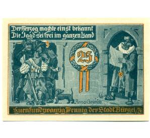 25 пфеннигов 1921 года Германия — Бюргель (Нотгельд) — Фото №2