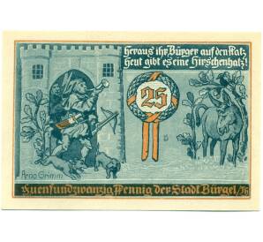 25 пфеннигов 1921 года Германия — Бюргель (Нотгельд) — Фото №2