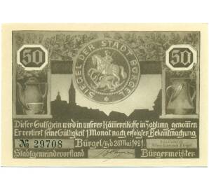 50 пфеннигов 1921 года Германия — Бюргель (Нотгельд) — Фото №1