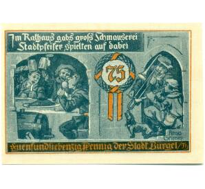 75 пфеннигов 1921 года Германия — Бюргель (Нотгельд) — Фото №2