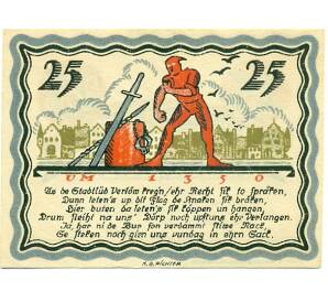 25 пфеннигов 1921 года Германия — Бюдельсдорф (Нотгельд) — Фото №2