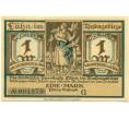 Банкнота 1 марка 1921 года Германия — Влень (Нотгельд) (Артикул: K10-12058) — Фото №2