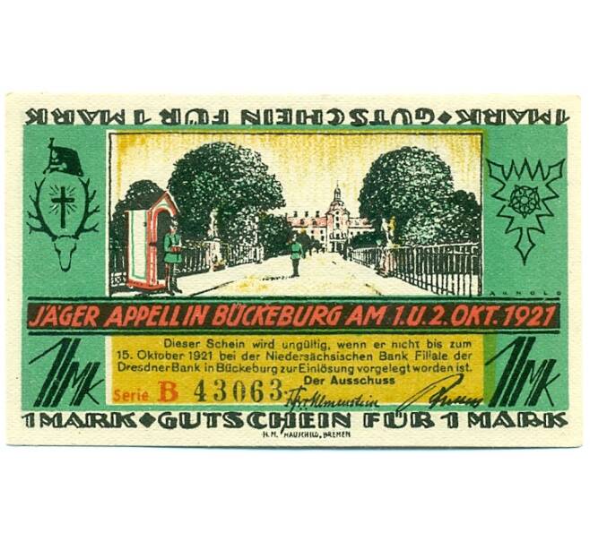 Банкнота 1 марка 1922 года Германия — Бюккебург (Нотгельд) (Артикул: K10-12067) — Фото №1