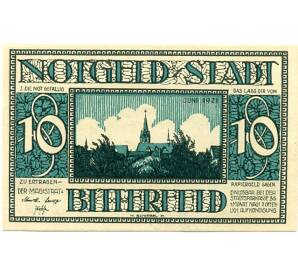 10 пфеннигов 1921 года Германия — Биттерфельд (Нотгельд) — Фото №1