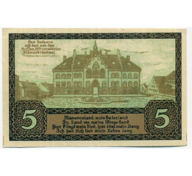 Банкнота 5 пфеннигов 1920 года Германия — Йоханнесбург (Нотгельд) (Артикул: K10-12096) — Фото №2