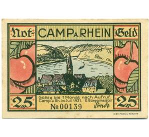 25 пфеннигов 1921 года Германия — Камп (Нотгельд) — Фото №2