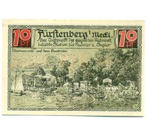 10 пфеннигов 1921 года Германия — Фюрстенберг (Нотгельд) — Фото №2