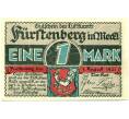 Банкнота 1 марка 1921 года Германия — Фюрстенберг (Нотгельд) (Артикул: K10-12131) — Фото №1