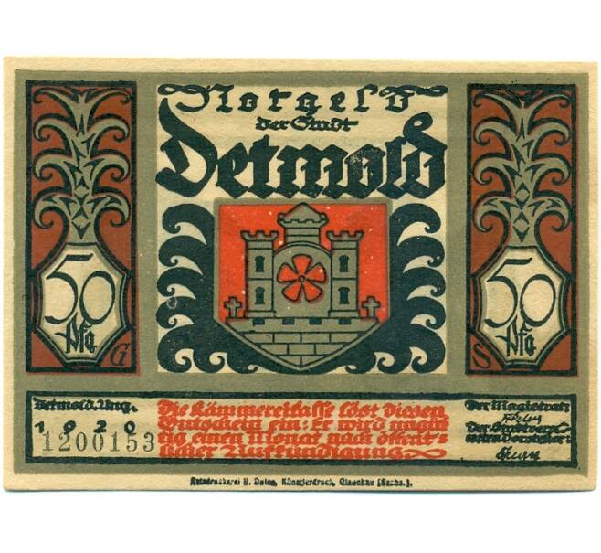 Банкнота 50 пфеннигов 1920 года Германия — Фюрстенберг (Нотгельд) (Артикул: K10-12134) — Фото №2