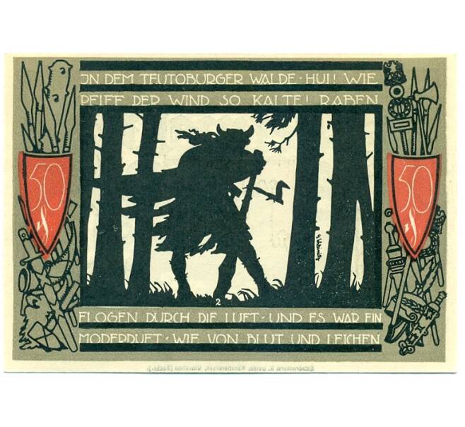 Банкнота 50 пфеннигов 1920 года Германия — Фюрстенберг (Нотгельд) (Артикул: K10-12136) — Фото №1