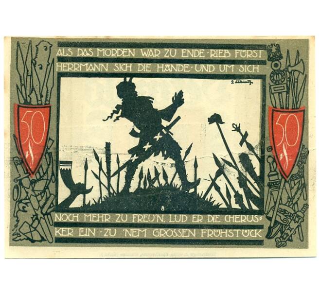 Банкнота 50 пфеннигов 1920 года Германия — Фюрстенберг (Нотгельд) (Артикул: K10-12140) — Фото №1