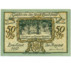 50 пфеннигов 1921 года Германия — Лаухштедт (Нотгельд) — Фото №2