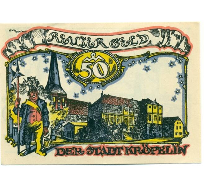 Банкнота 50 пфеннигов 1921 года Германия — Хайлигендамм (Нотгельд) (Артикул: K10-12152) — Фото №2