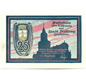 25 пфеннигов 1921 года Германия — Фрайбург (Нотгельд) — Фото №1