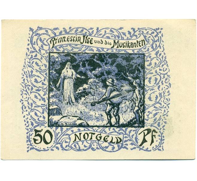 Банкнота 50 пфеннигов 1921 года Германия — Франкенхаузен (Нотгельд) (Артикул: K10-12162) — Фото №1