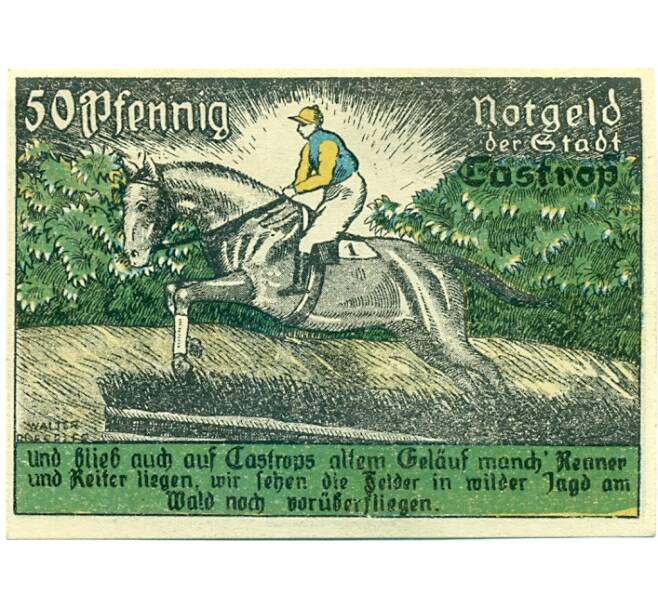 Банкнота 50 пфеннигов 1921 года Германия — Кастроп (Нотгельд) (Артикул: K10-12170) — Фото №2