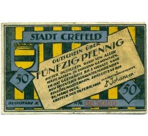 50 пфеннигов 1921 года Германия — Крефельд (Нотгельд) — Фото №2