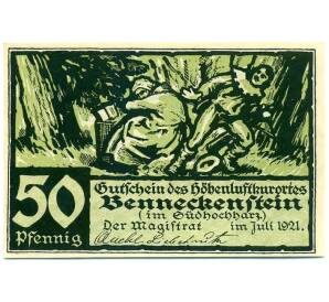 50 пфеннигов 1921 года Германия — Беннекенштайн (Нотгельд) — Фото №1