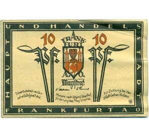 10 пфеннигов 1922 года Германия — Франкфурт-на-Одере (Нотгельд) — Фото №1
