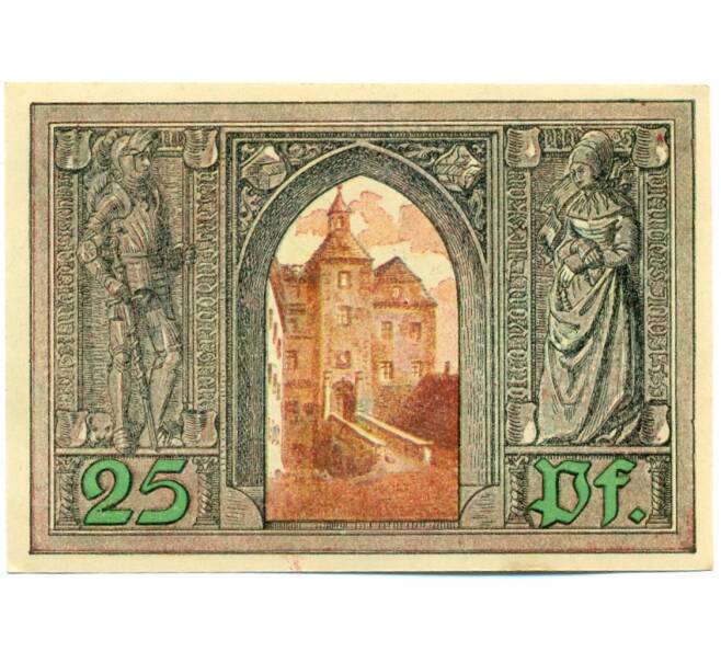 Банкнота 25 пфеннигов 1921 года Германия — Финстервальде (Нотгельд) (Артикул: K10-12179) — Фото №2