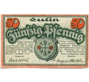 50 пфеннигов 1920 года Германия — Ойтин (Нотгельд) — Фото №1