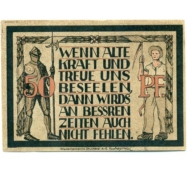 Банкнота 25 пфеннигов 1921 года Германия — Лауэнштайн (Нотгельд) (Артикул: K10-12194) — Фото №1