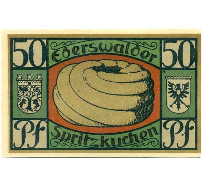 Банкнота 50 пфеннигов 1921 года Германия — Эберсвальде (Нотгельд) (Артикул: K10-12196) — Фото №2