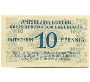 10 пфеннигов 1921 года Германия — Коберг (Нотгельд) — Фото №2