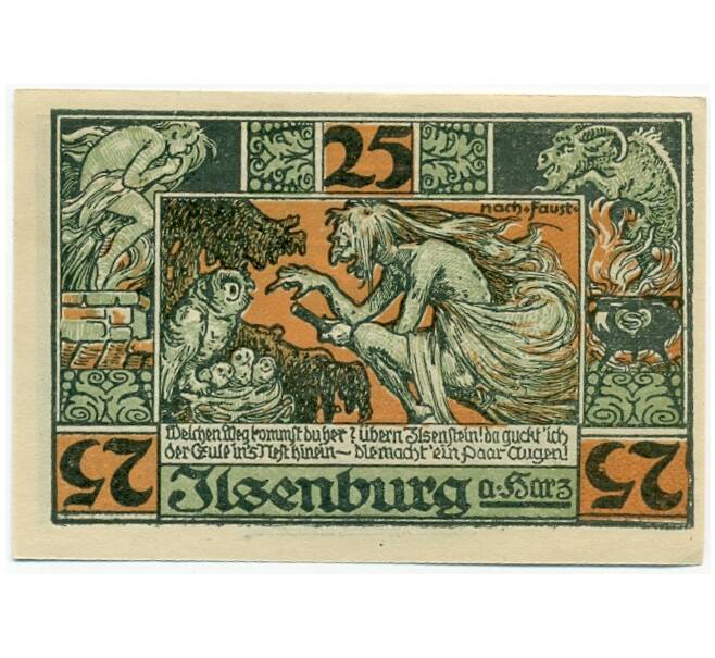 Банкнота 25 пфеннигов 1921 года Германия — Ильзенбург (Нотгельд) (Артикул: K10-12210) — Фото №1