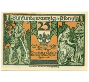 25 пфеннигов 1921 года Германия — Ильзенбург (Нотгельд) — Фото №2