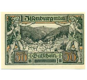 50 пфеннигов 1921 года Германия — Ильзенбург (Нотгельд) — Фото №2