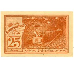 25 пфеннигов 1921 года Германия — Леопольдсхолл (Нотгельд) — Фото №1