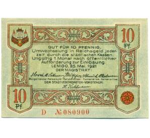 10 пфеннигов 1921 года Германия — Лемго (Нотгельд) — Фото №2