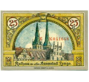 25 пфеннигов 1921 года Германия — Лемго (Нотгельд) — Фото №2
