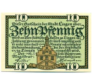 10 пфеннигов 1921 года Германия — Линген (Нотгельд) — Фото №2