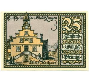 25 пфеннигов 1921 года Германия — Линген (Нотгельд) — Фото №1
