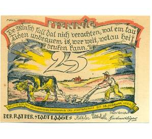 25 пфеннигов 1921 года Германия — Хайлигендамм (Нотгельд)